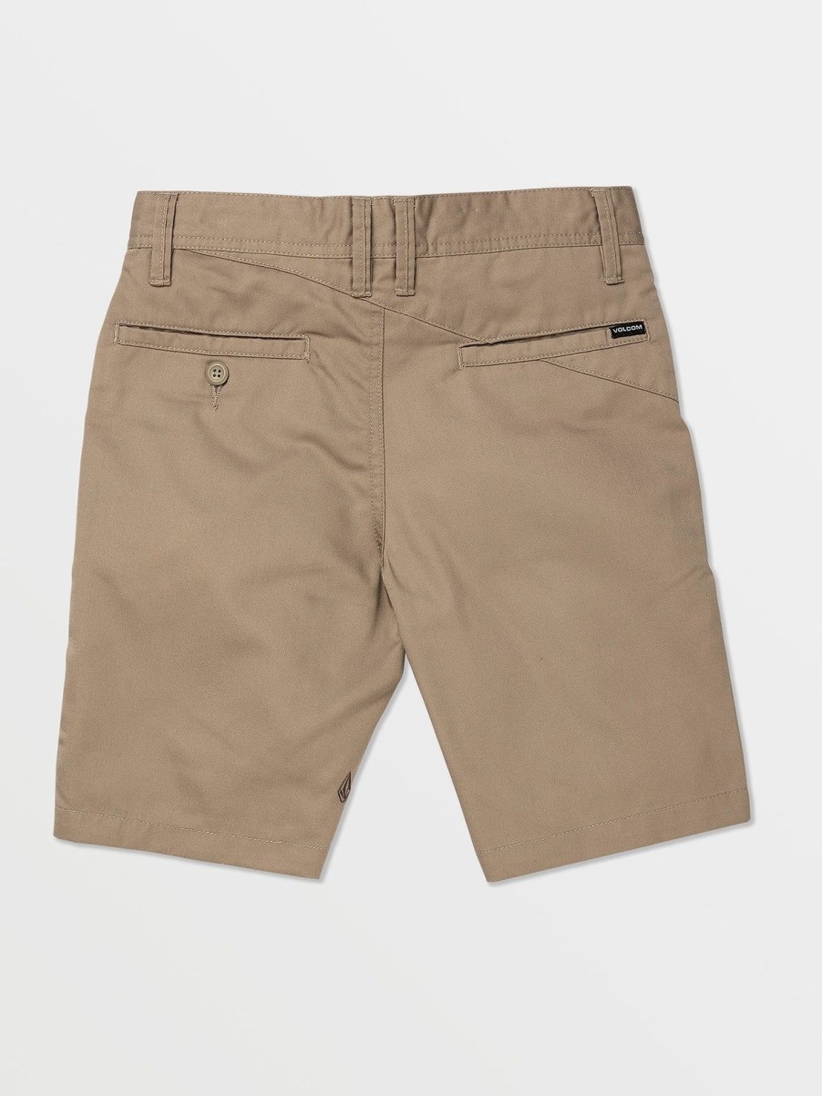 Boys Volcom Shorts | Big Boys Frickin Chino Shorts Khaki