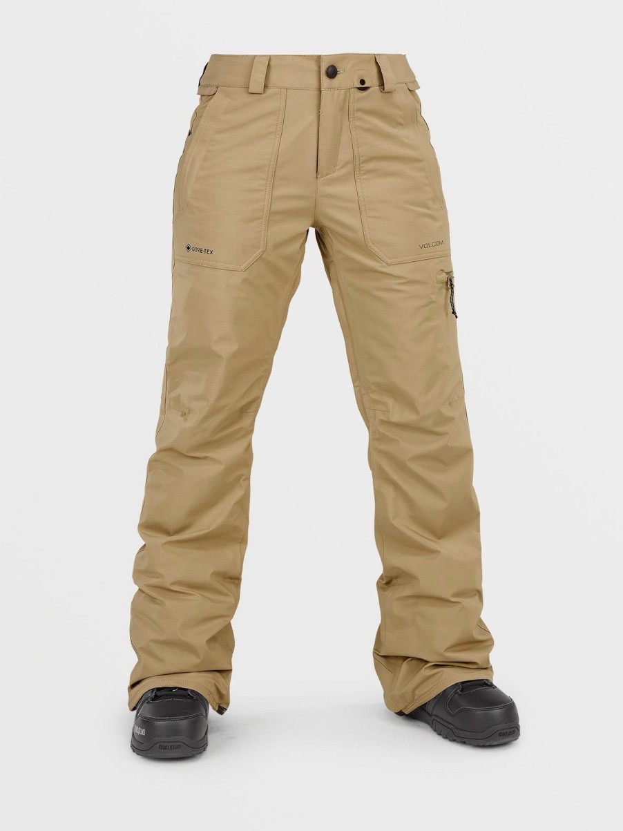 Women Volcom Pants | Womens Knox Ins Gore-Tex Pants Dark Khaki