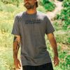 Men Volcom Mountain Biking | Euroslash Tech Short Sleeve Tee Charcoal Heather