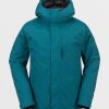 Men Volcom Jackets | Mens Dua Gore-Tex Jacket Blue