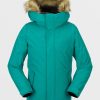 Kids Volcom Jackets | Kids So Minty Insulated Jacket Vibrant Green