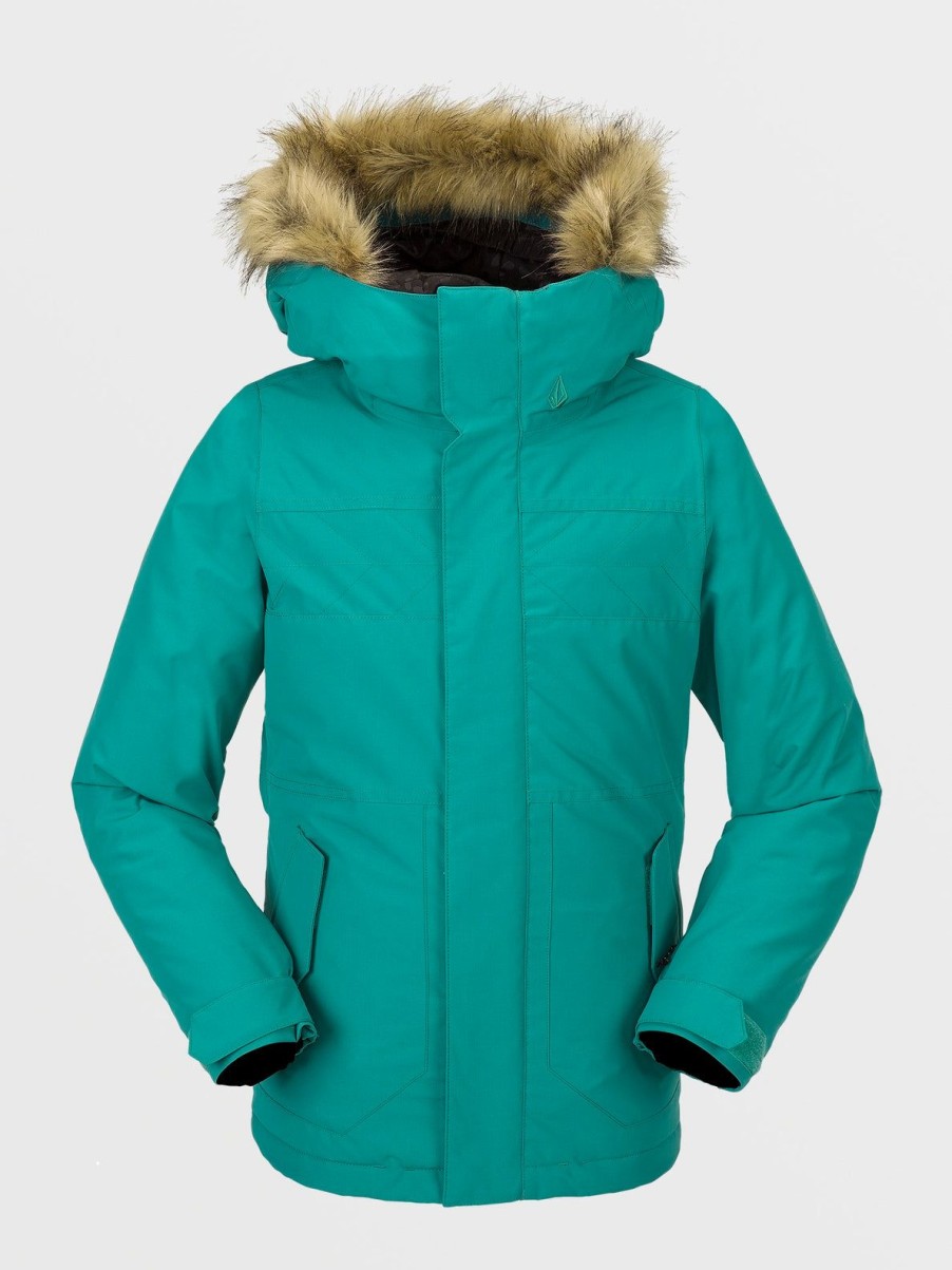 Kids Volcom Jackets | Kids So Minty Insulated Jacket Vibrant Green