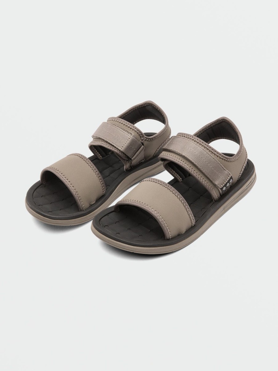 Men Volcom Sandals | V.Co Draft Sport Sandals Khaki