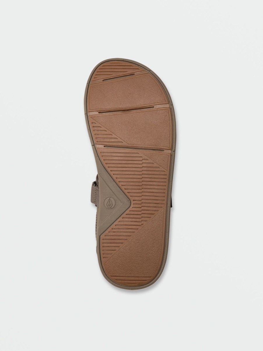 Men Volcom Sandals | V.Co Draft Sport Sandals Khaki