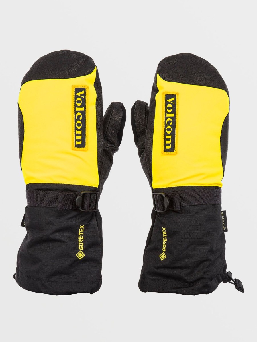 Men Volcom Gloves & Mitts | Mens 91 Gore-Tex Mitts Bright Yellow