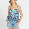 Women Volcom Tops | Brohamas Cami Glacier Blue