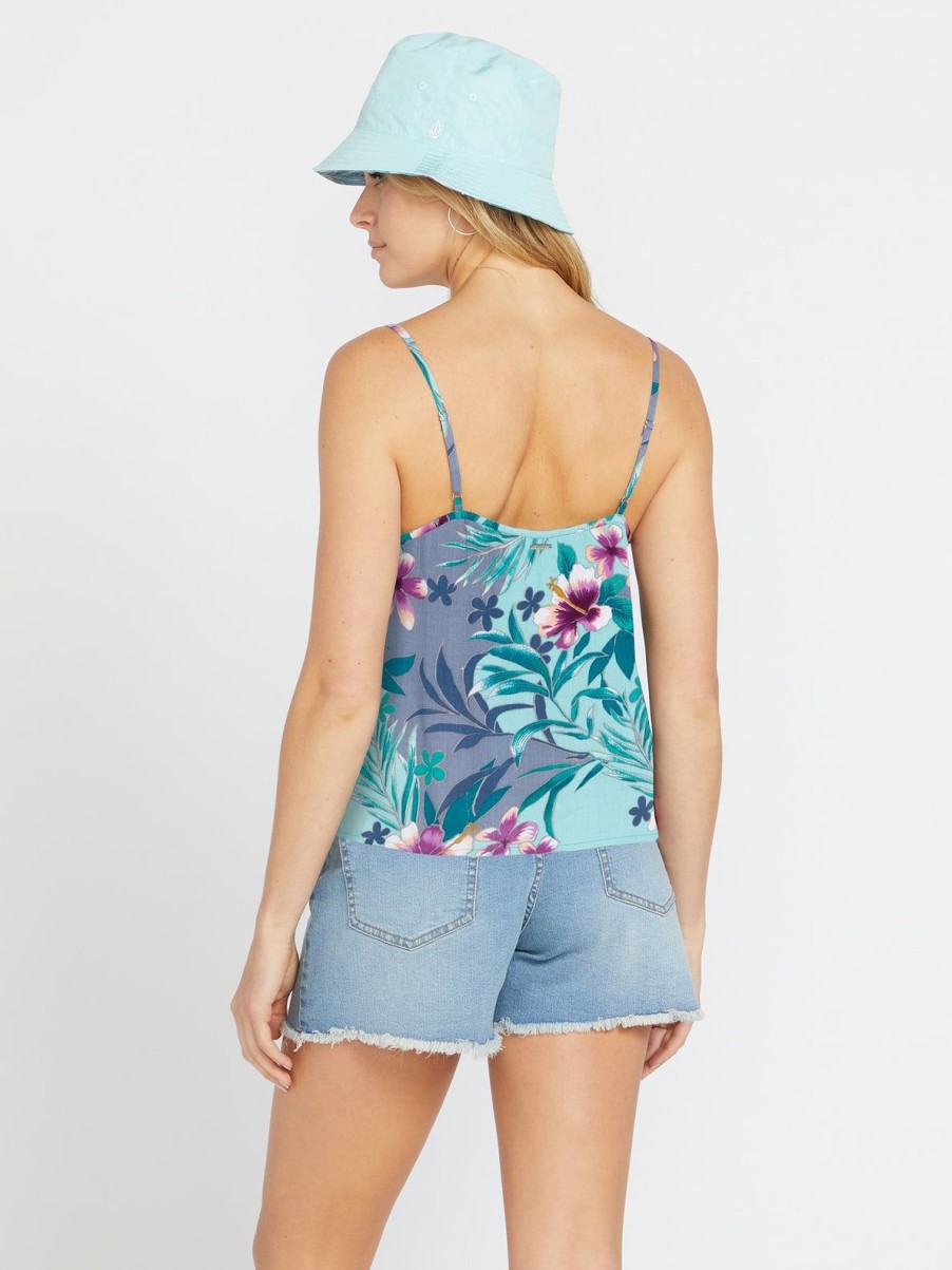 Women Volcom Tops | Brohamas Cami Glacier Blue