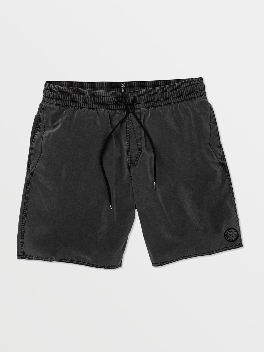 Men Volcom Boardshorts & Trunks | Center Trunks Black