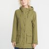 Women Volcom Jackets | Walk On By 5K Parka Jacket Moss