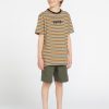 Boys Volcom T-Shirts & Tanks | Big Boys Bright N Early Crew Short Sleeve Shirt Mustard