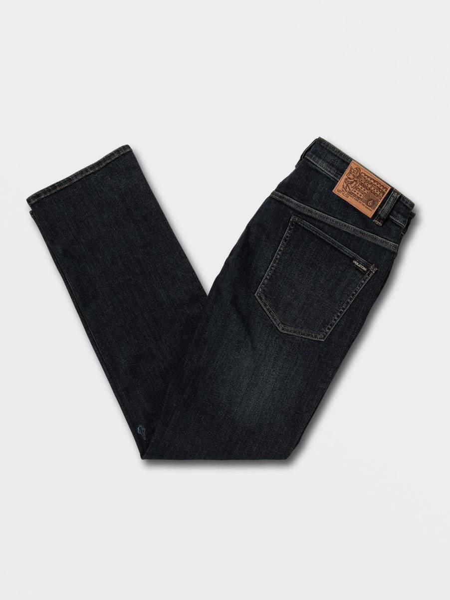 Men Volcom Jeans | Solver Modern Fit Jeans Vintage Blue