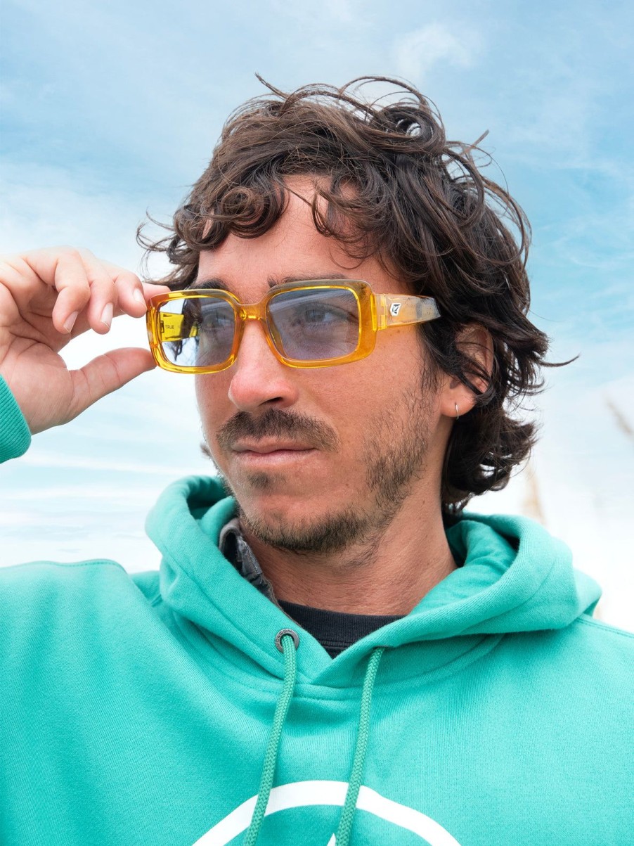 Men Volcom Accessories | True Sunglasses/Blue Gloss Mustard