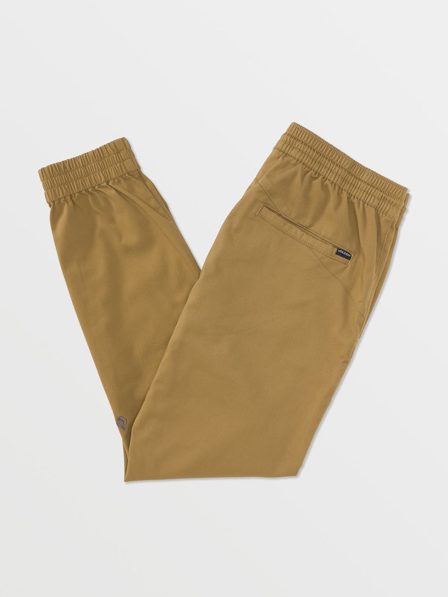 Men Volcom Hiking | Frickin Slim Joggers Dark Khaki