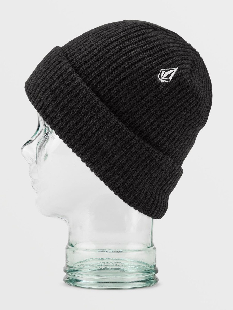 Women Volcom Hats & Beanies | Sweep Lined Beanie Black