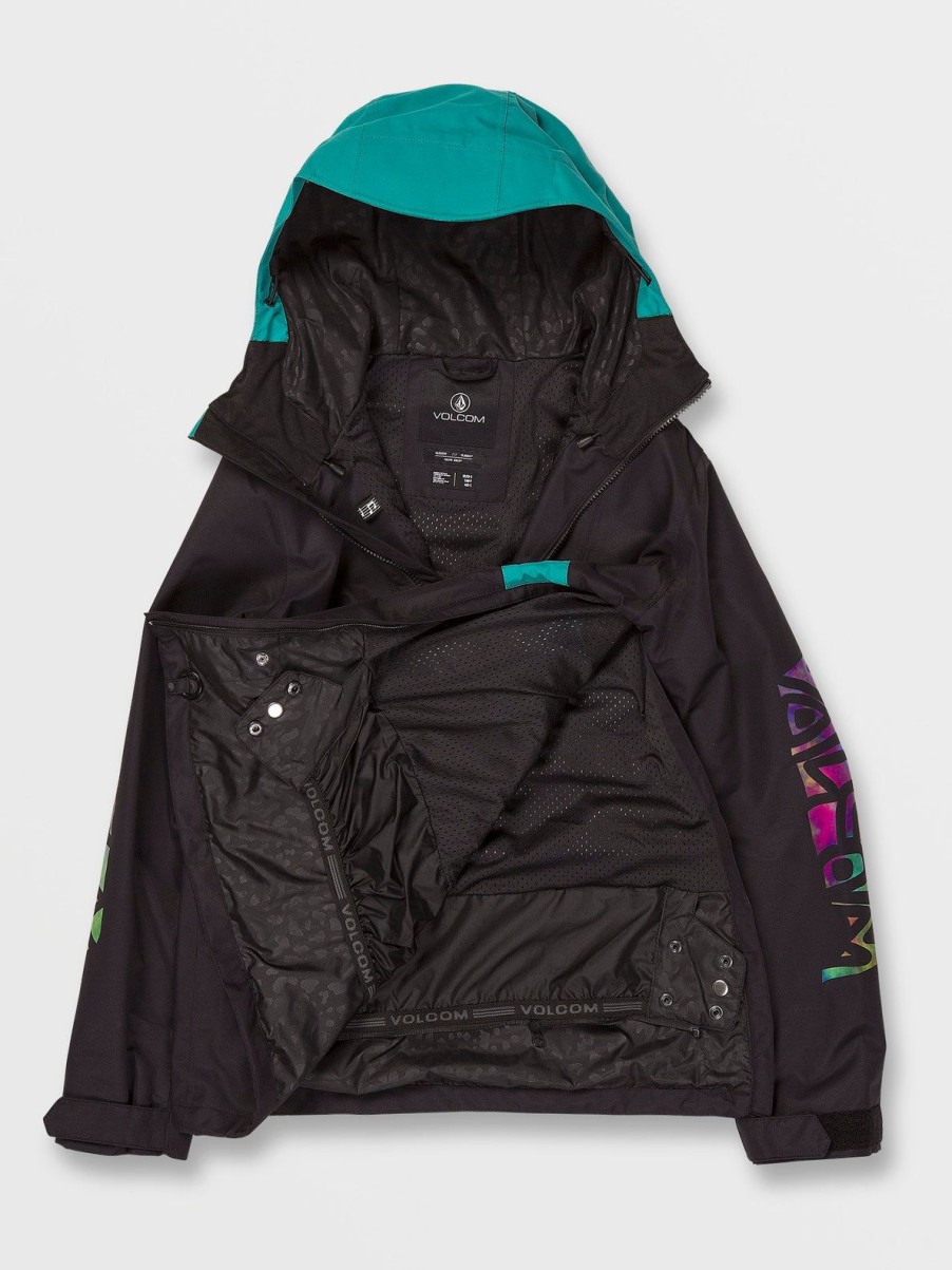 Women Volcom Jackets | Womens Ashfield Pullover Black