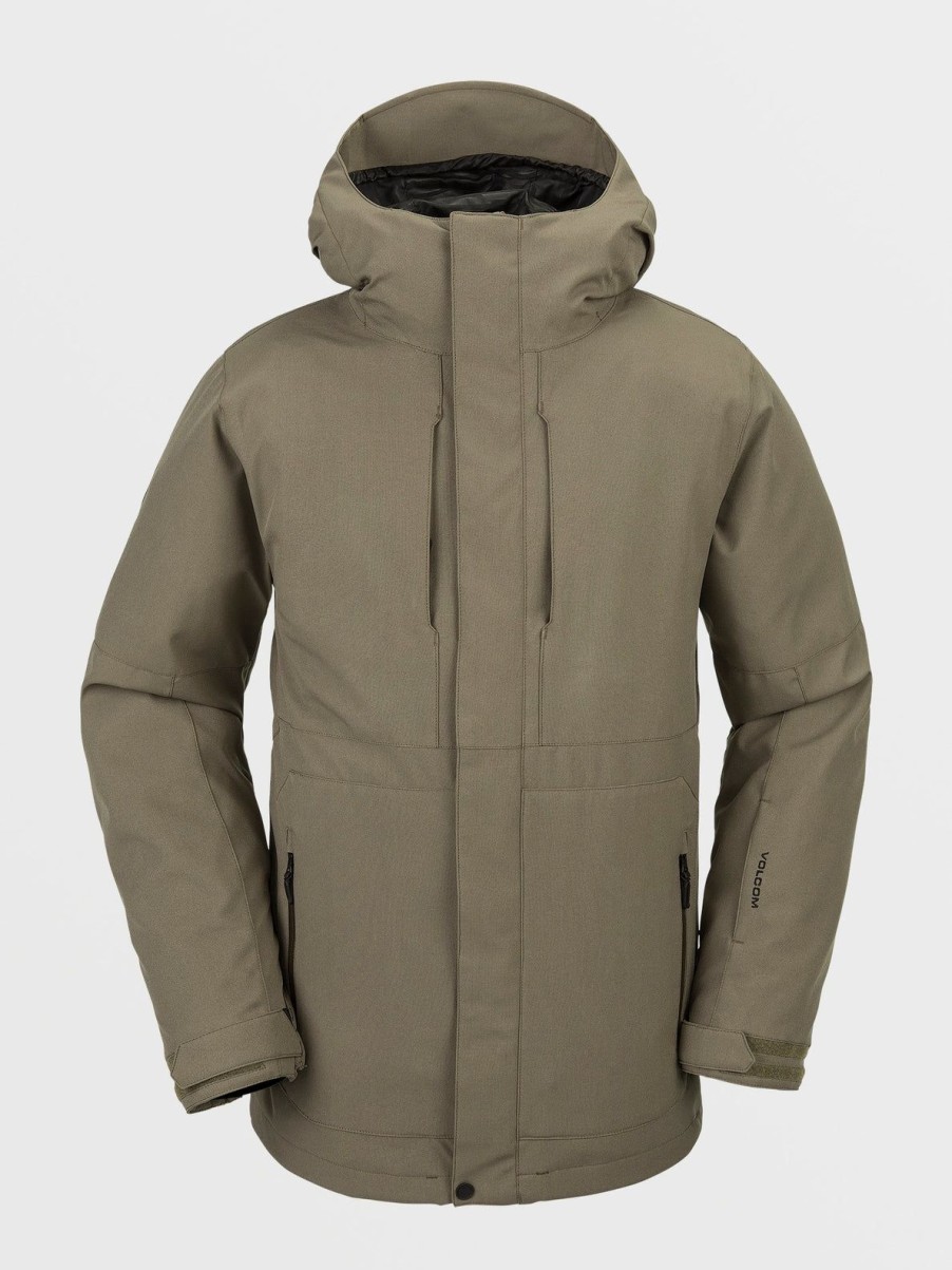 Men Volcom Jackets | Mens V.Co Op Insulated Jacket Teak