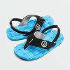 Boys Volcom | Little Boys Recliner Sandals Marina Blue