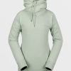 Women Volcom Layering | Womens Tower Pullover Fleece Sage Frost