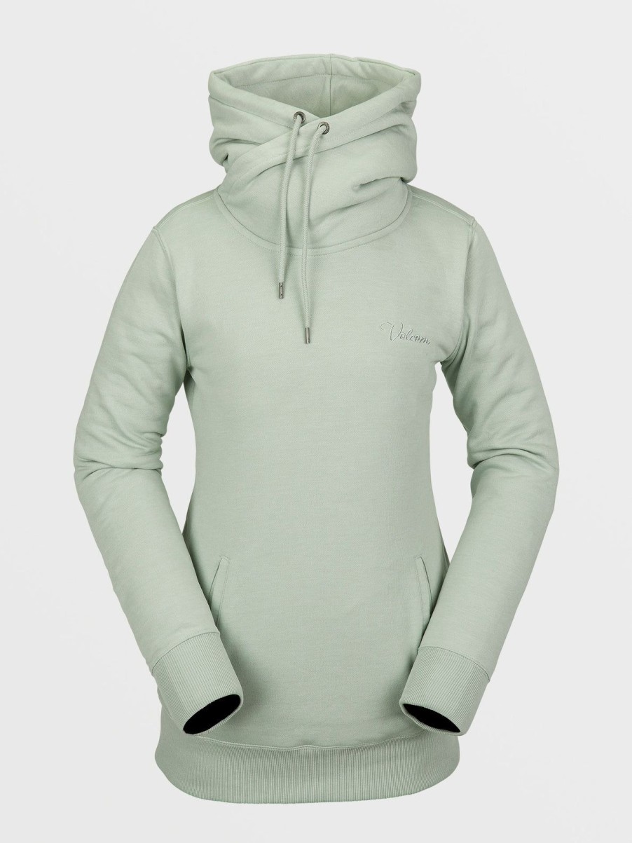 Women Volcom Layering | Womens Tower Pullover Fleece Sage Frost