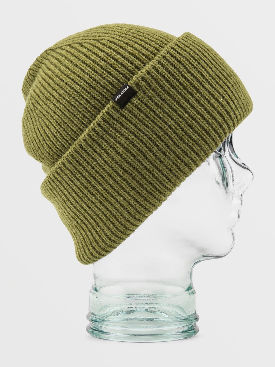 Men Volcom Hats & Beanies | Mens Roller Beanie Moss