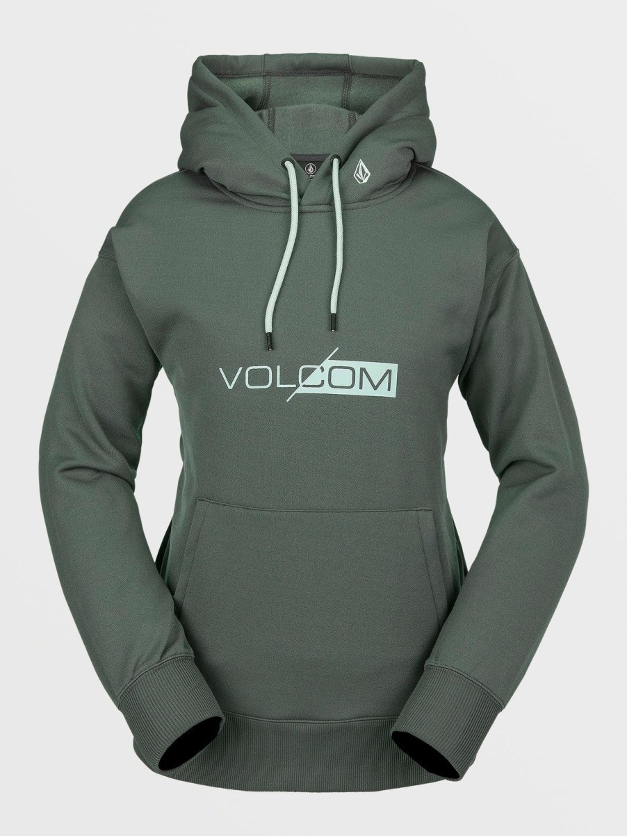 Women Volcom Layering | Womens Core Hydro Hoodie Eucalyptus