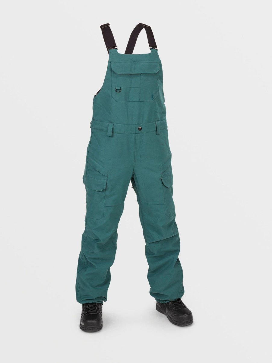 Women Volcom Pants | Womens Creston 3D Stretch Bib Overalls Balsam