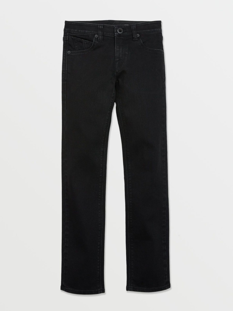 Boys Volcom Jeans | Big Boys Vorta By Jeans Black Out