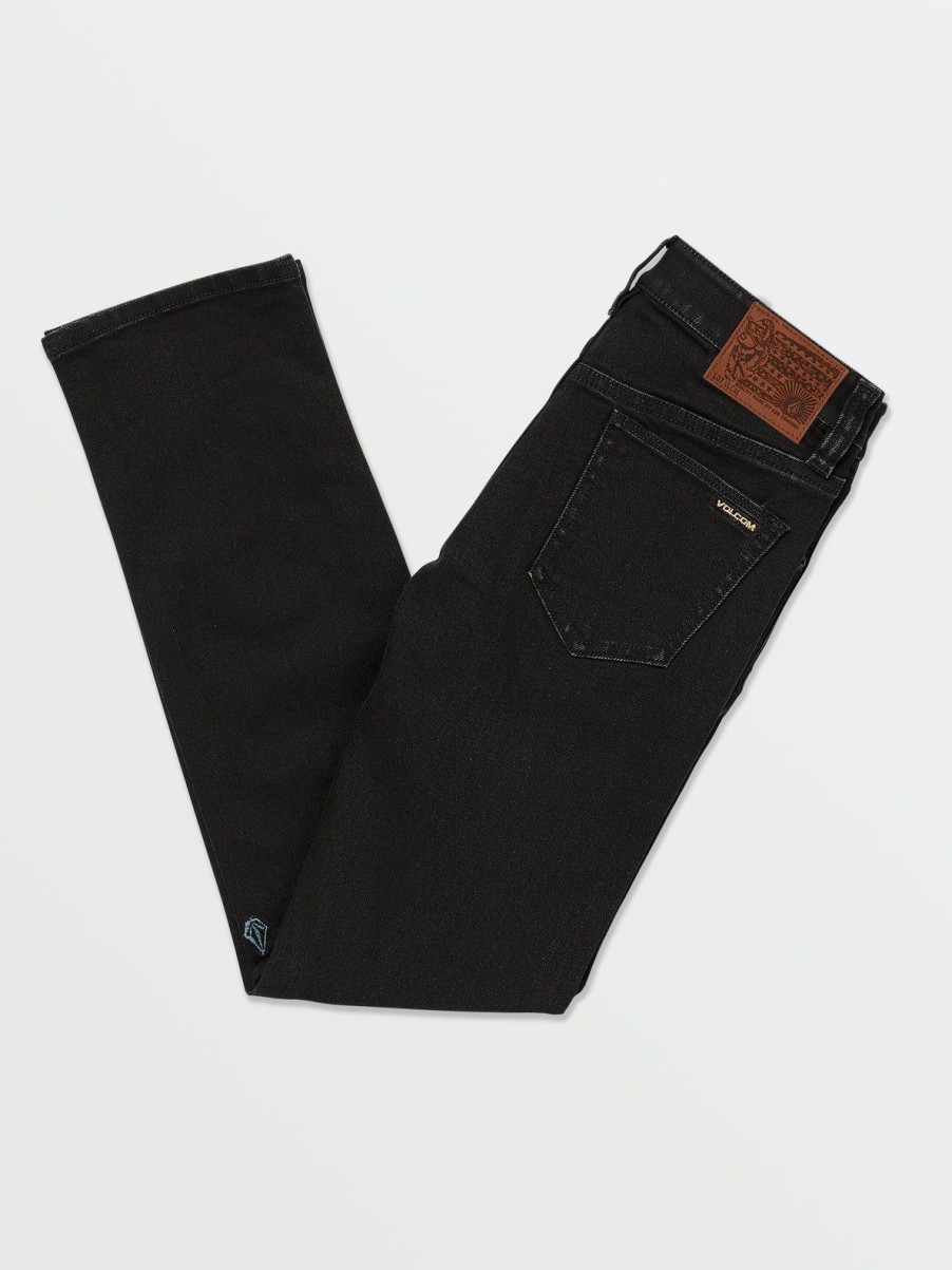 Boys Volcom Jeans | Big Boys Vorta By Jeans Black Out