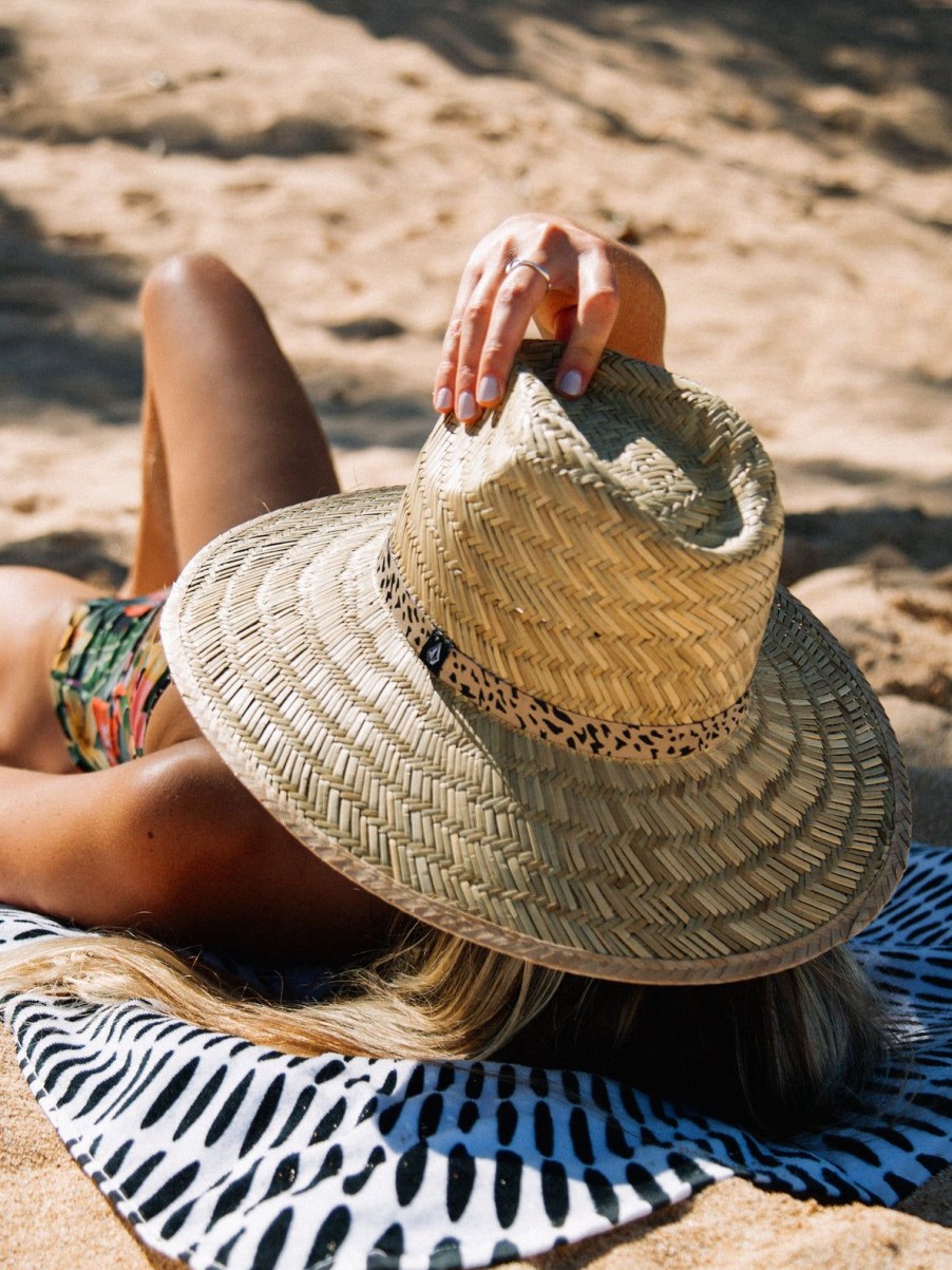 Women Volcom Hiking | Throw Shade Straw Hat Natural