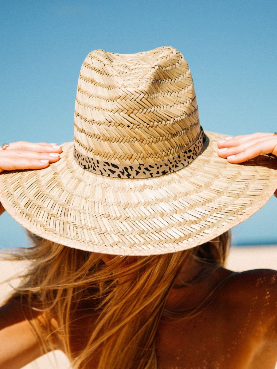 Women Volcom Hiking | Throw Shade Straw Hat Natural