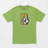 Boys Volcom T-Shirts & Tanks | Little Boys Ramp Stone Geo Short Sleeve Tee Seaweed Green