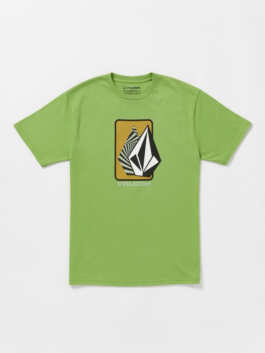 Boys Volcom T-Shirts & Tanks | Little Boys Ramp Stone Geo Short Sleeve Tee Seaweed Green