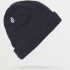 Men Volcom Accessories | Full Stone Beanie Charcoal Heather