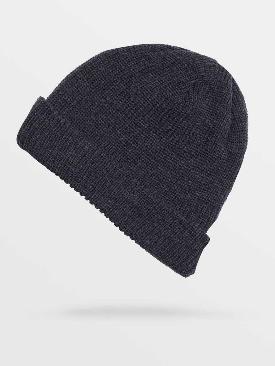 Men Volcom Accessories | Full Stone Beanie Charcoal Heather