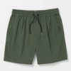 Men Volcom Shorts | Villa Rue Elastic Waist Shorts Squadron Green