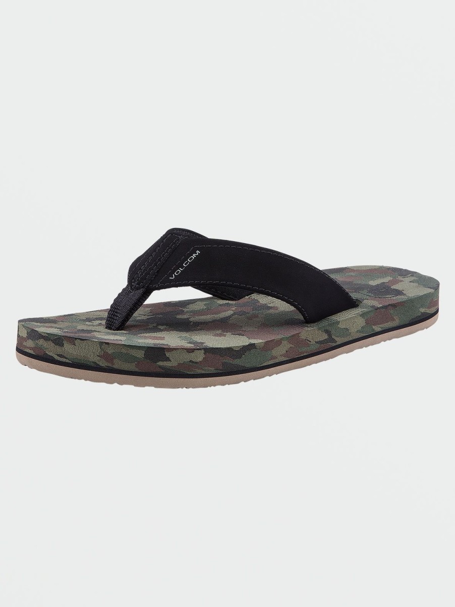 Boys Volcom | Big Boys Victor Sandals Dark Camo