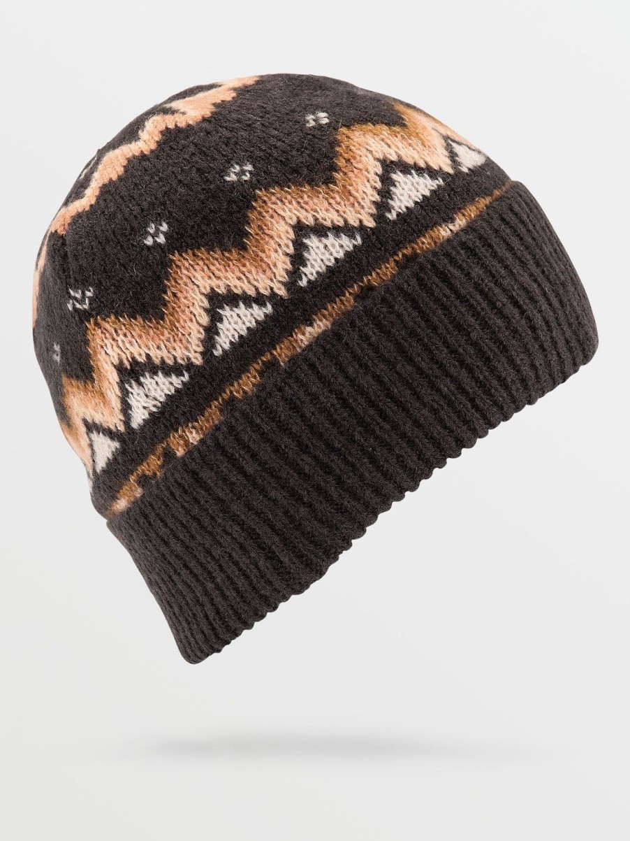 Women Volcom Hats & Beanies | Not Fairisle Beanie Vintage Black