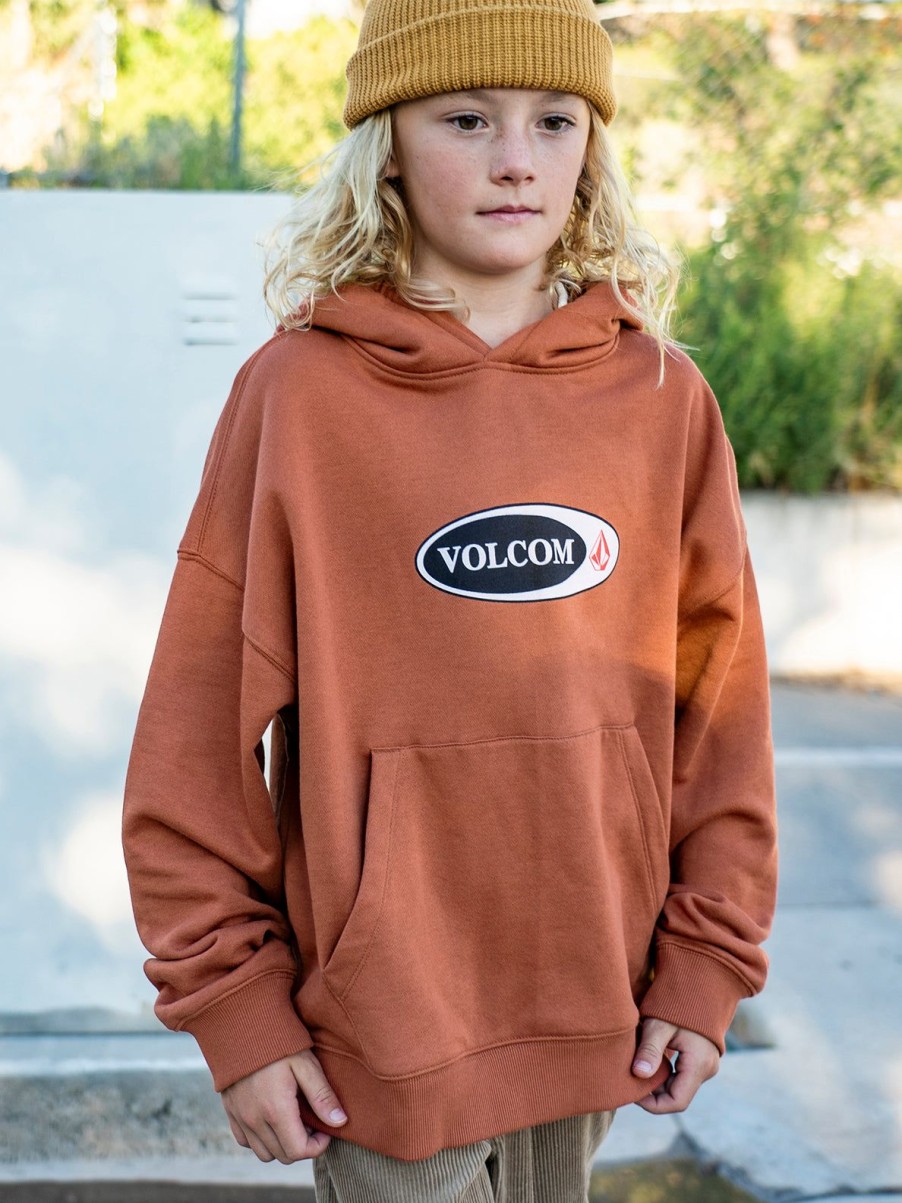 Boys Volcom Hoodies & Sweatshirts | Big Boys Watanite Hoodie Rust