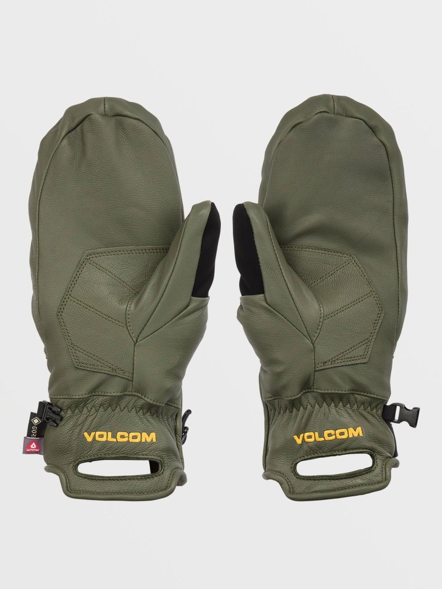 Men Volcom Gloves & Mitts | Mens Service Gore-Tex Mitts Military