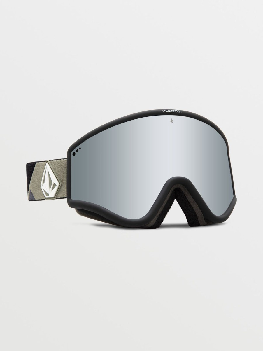 Men Volcom Goggles | Yae Goggle - Lt Military/Black/Chrome+Bl Silver