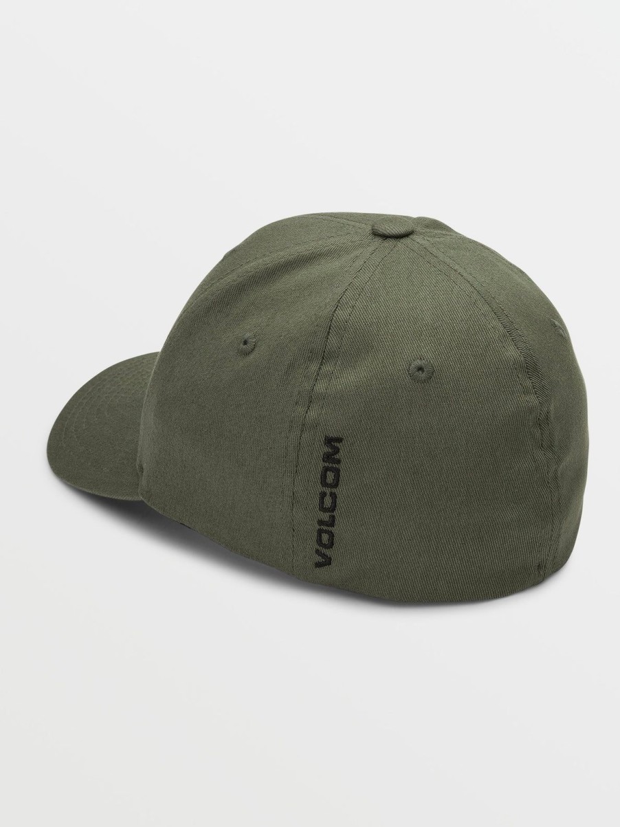 Kids Volcom | Big Boys Full Stone Flexfit Hat Military