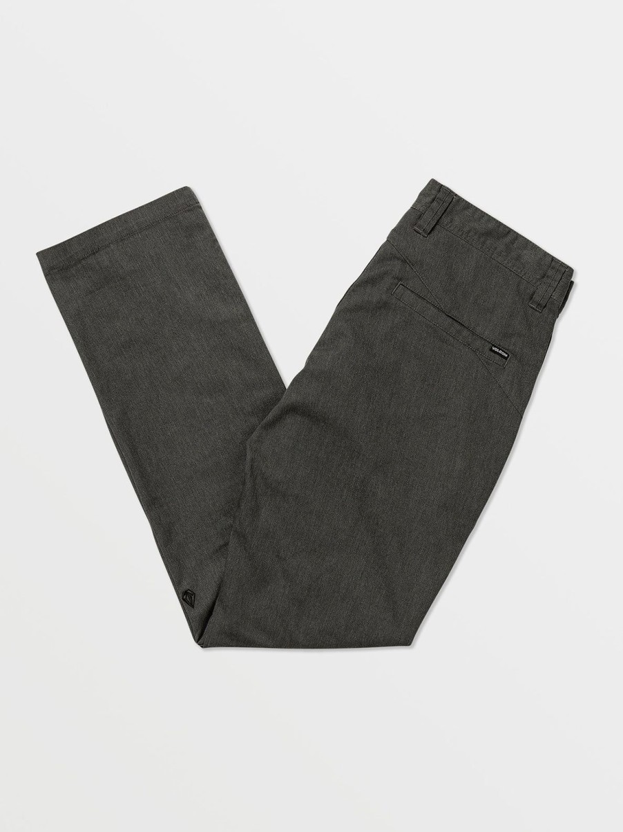 Men Volcom Pants | Frickin Modern Stretch Chino Pants Charcoal Heather