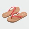 Girls Volcom | Girls Forever And Ever Sandals Electric Coral